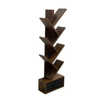 Bragg Lagos Bookcase Storage Tree, Brown