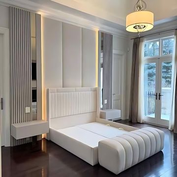 Kingston bed headboard & base extra length custom made bed - King