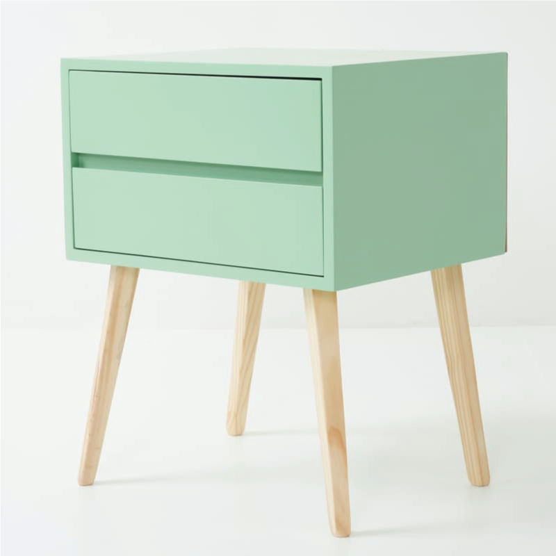 Fihlo Two Drawer Side Table - Sage