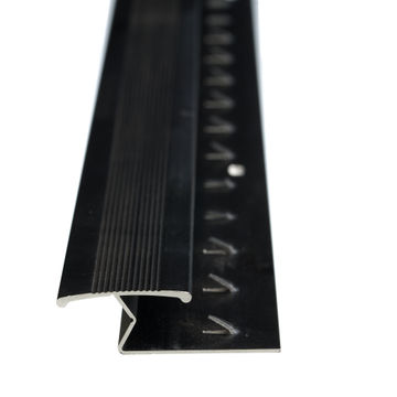Aluminium Tile Edge Carpet Strip Black Undrilled 2500 x 25 Aluminium Carpet Strip