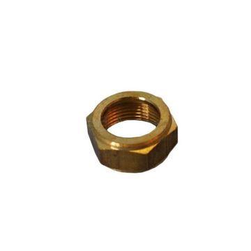 Compression Brass Cap Nut 15mm Sabs - 50 Pack