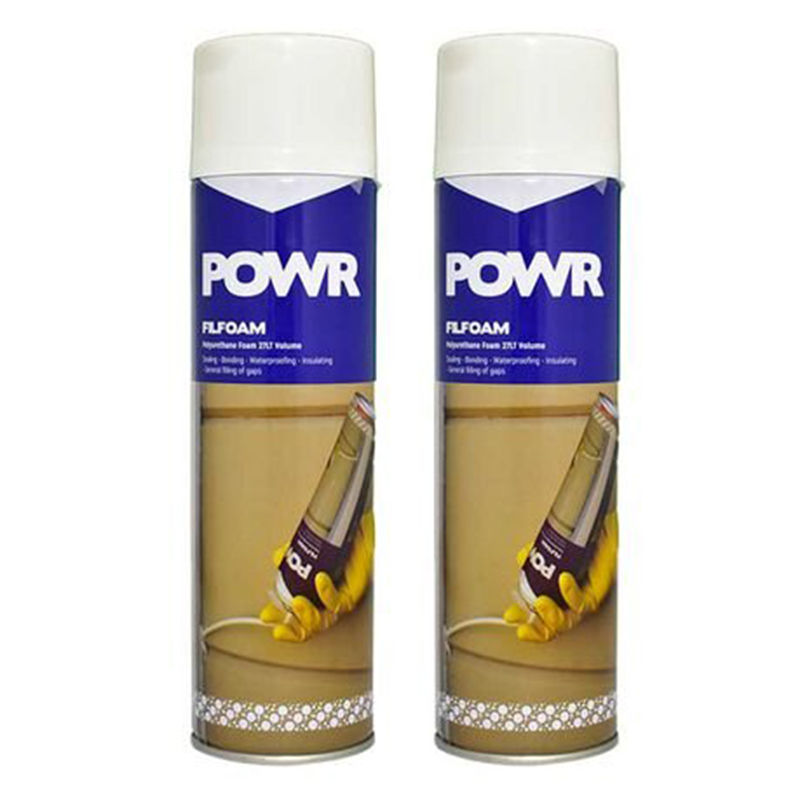 POWR Polyurethane Foam Filler (Filfoam) 500ml ( 2 Pack )
