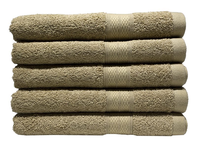Plush 450GSM 50x90cms Hand Towels-05 Pc Pack-Pebble