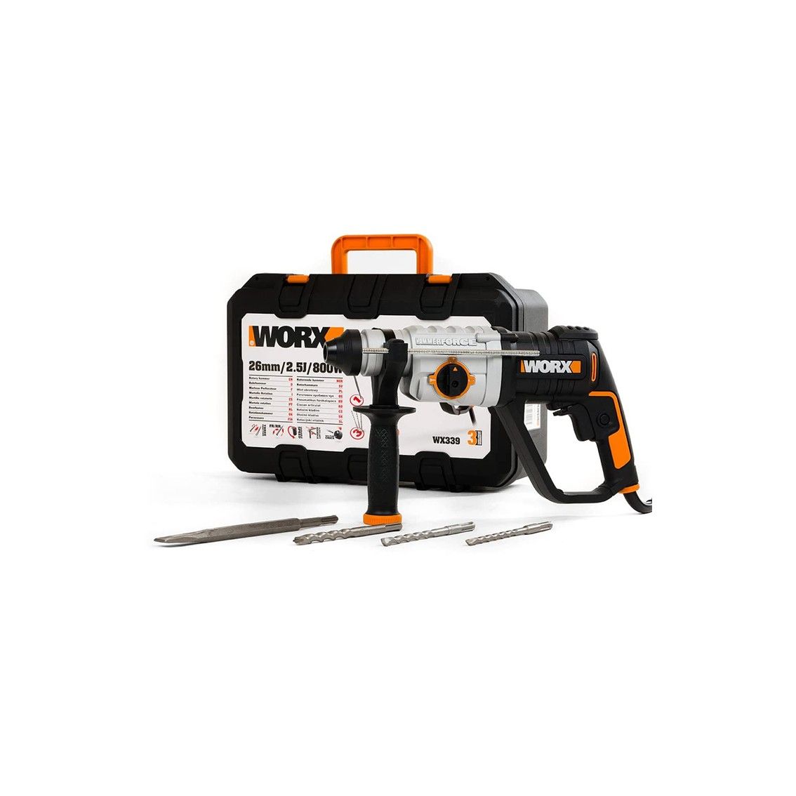 WORX Rotary Hammer 26mm 800W