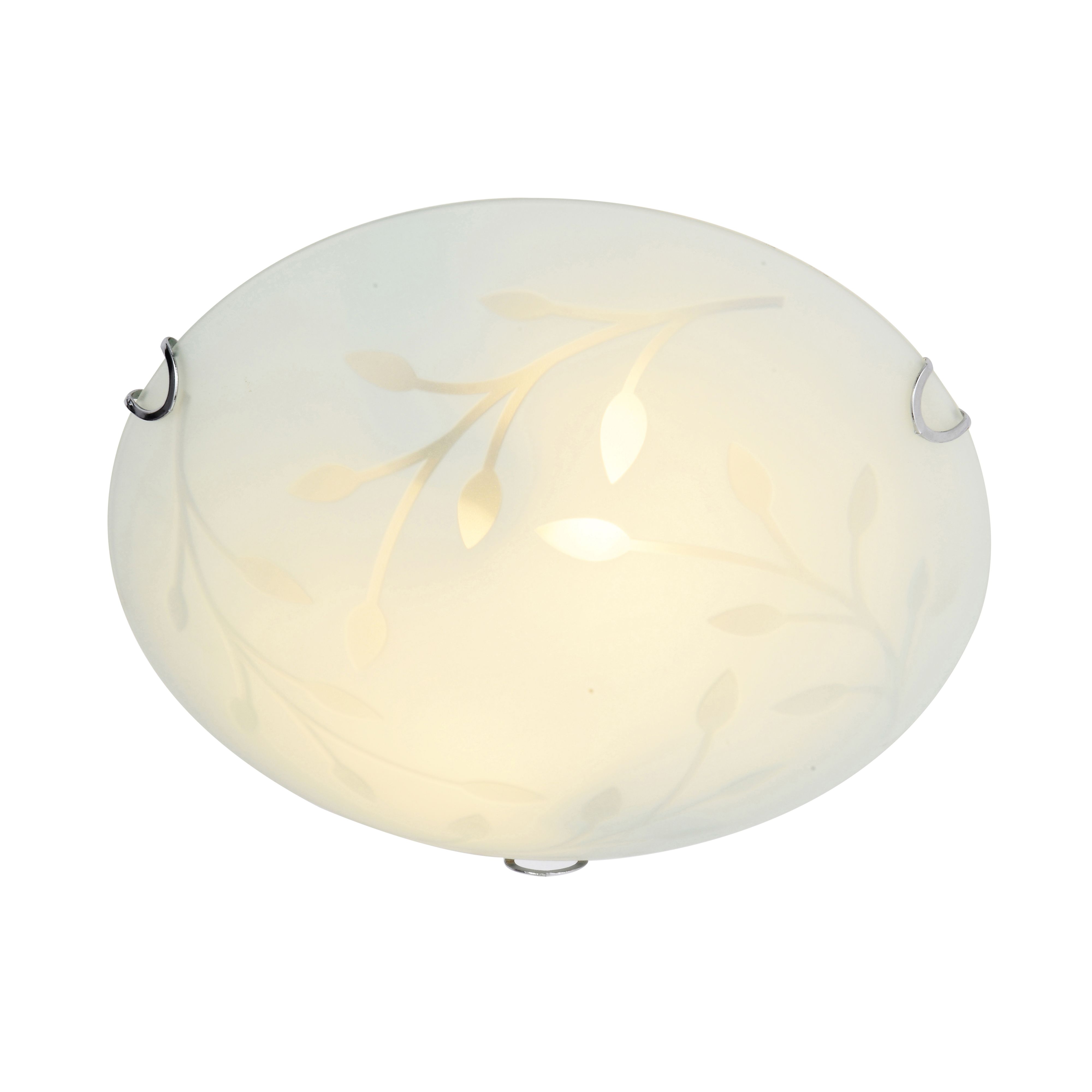 Eurolux Radiant Leaf Ceiling Light Chrome E27 3x60w