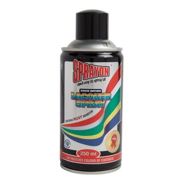Sprayon - Std Spray Paint Gloss Black 250ml - 3 Pack