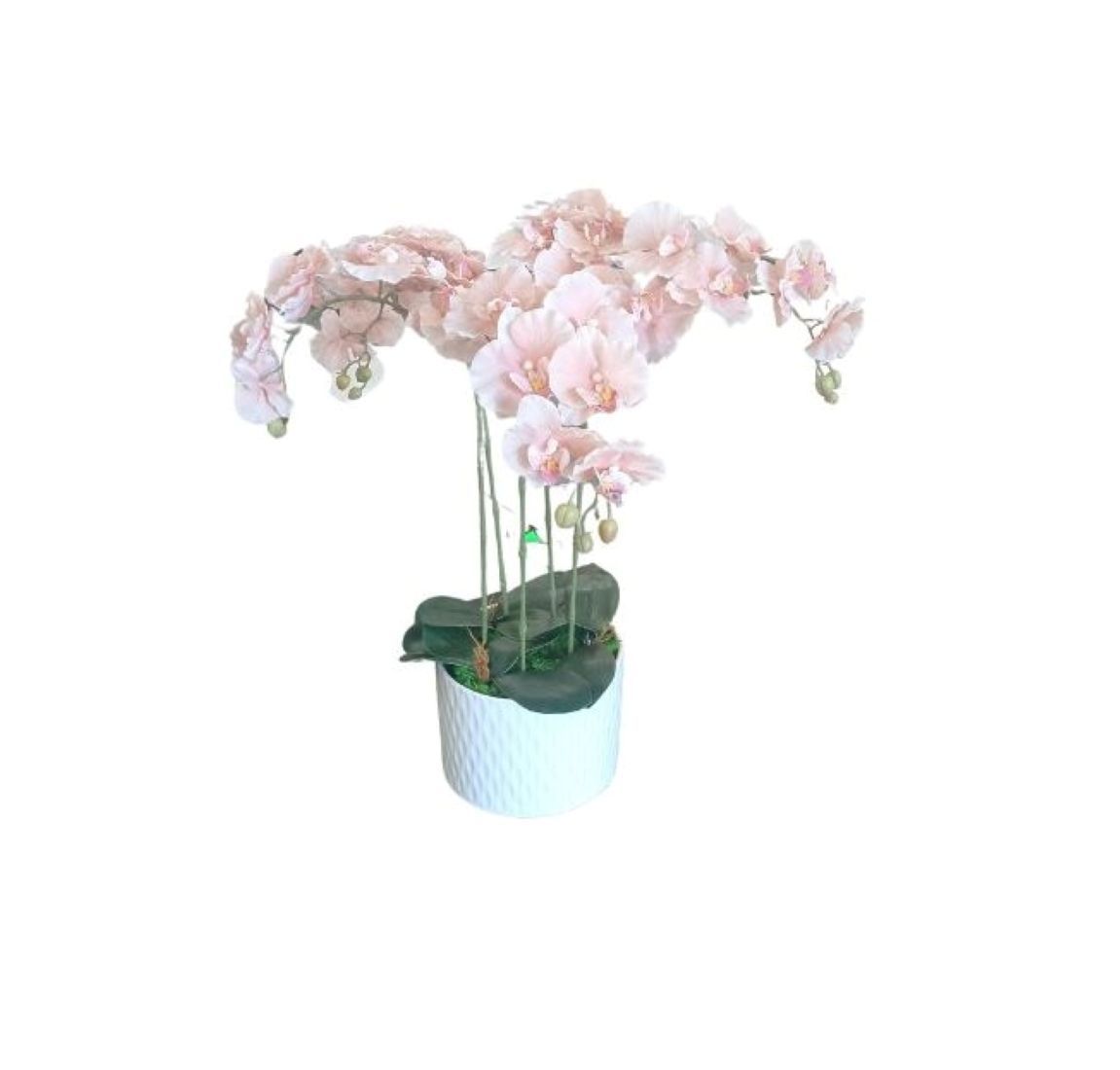 PetalBlush Faux Orchid Arrangement-Artificial Flower