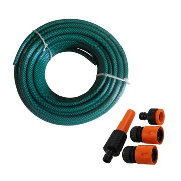 NT TOOLS Garden Hose Pipe 12mm x 20m with Fittings
