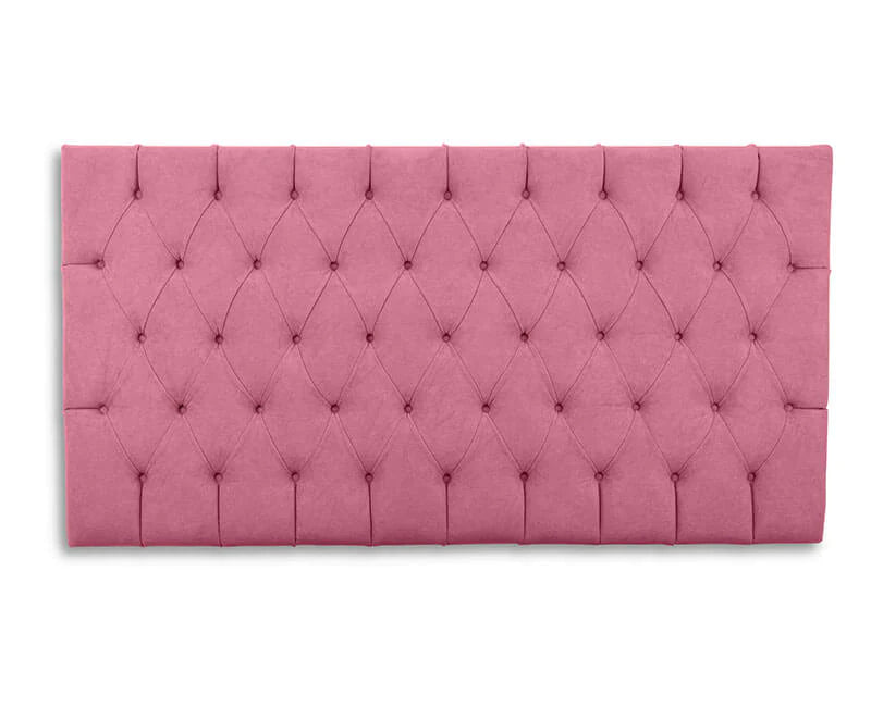 Ella Deep Buttoned Velvet Headboard - Double
