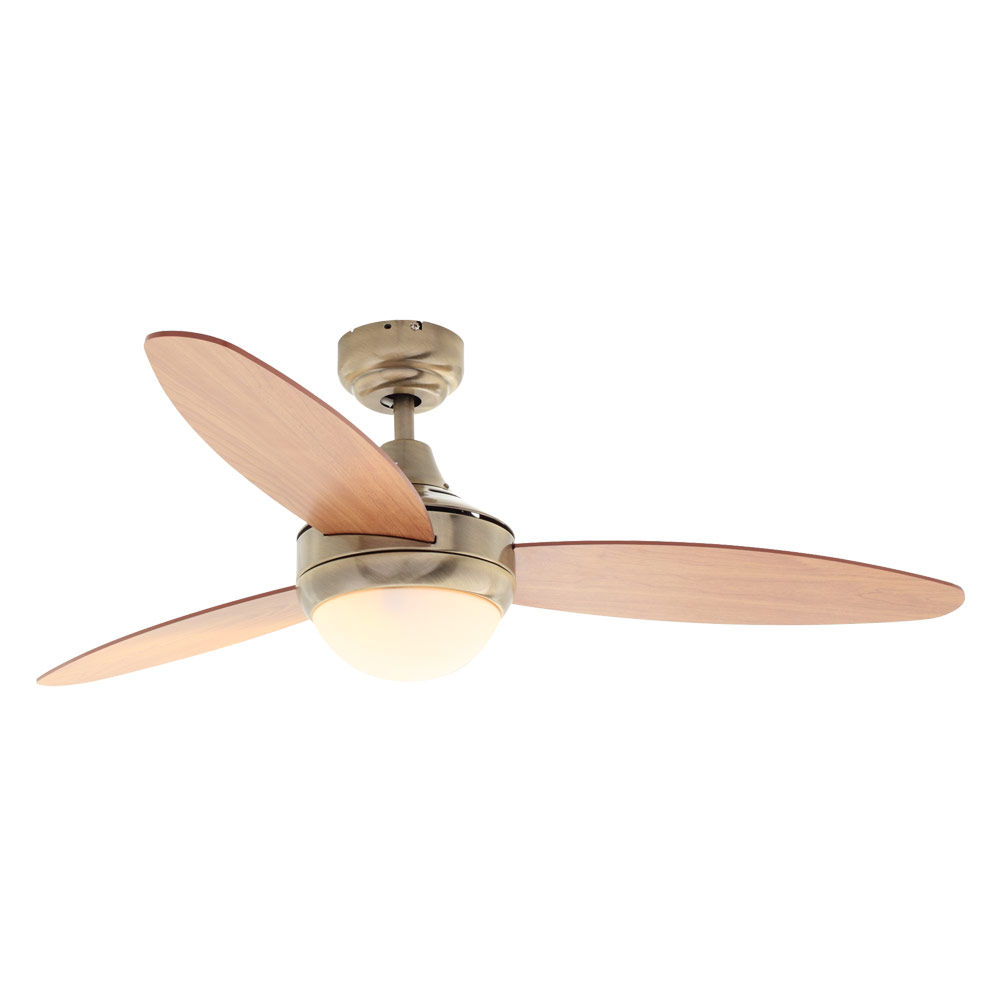 Eurolux Swirl Ceiling Fan 3 Blades AB/Cherry