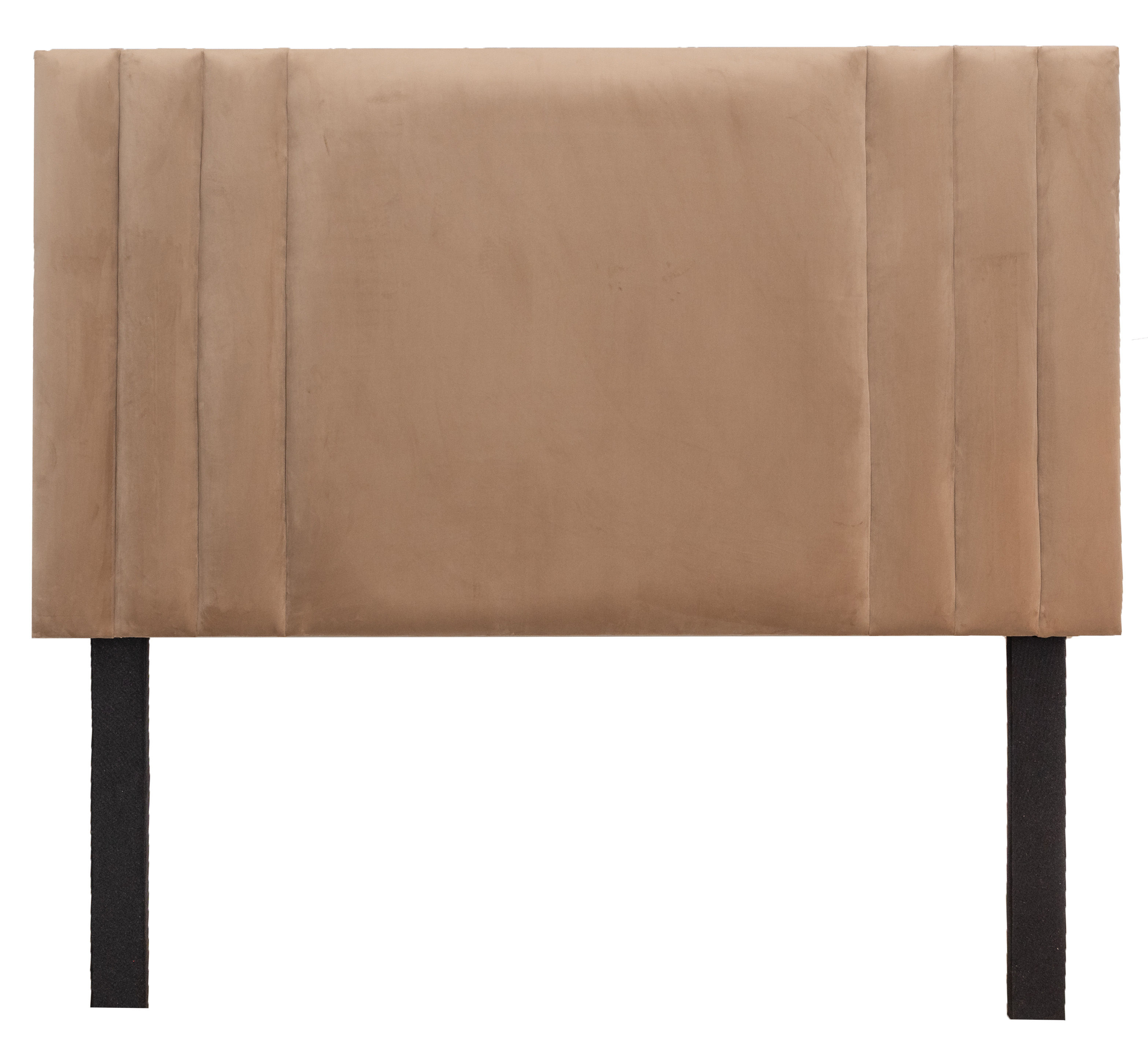Emma Headboard - Beige Velvet - Single