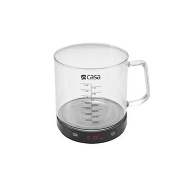 Casa Electronic Kitchen Scale W/ Glass Measuring Jug