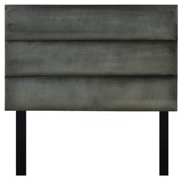 Sky Headboard - Dark Dark Grey Velvet - Double