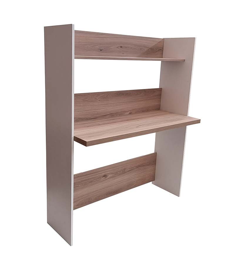 Stirling Wall Desk - White & Sahara