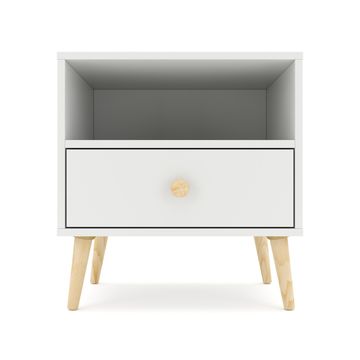 BAM! Impression One Drawer Bedside Table - Folkstone Grey