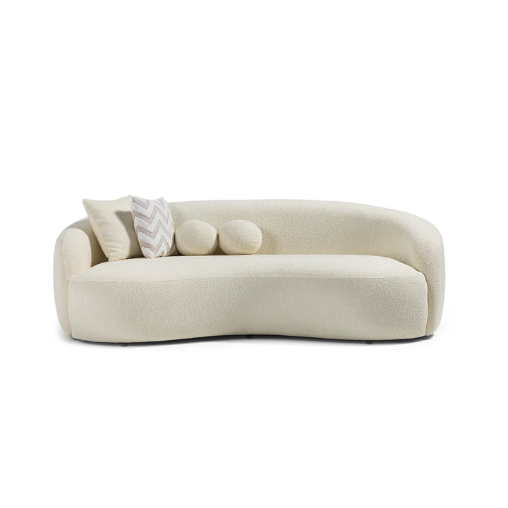 Shailo Curved Sofa White