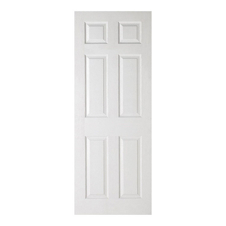 Internal 6 panel white deep moulded door