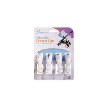Dreambaby Stroller Clips - 4 Pack White