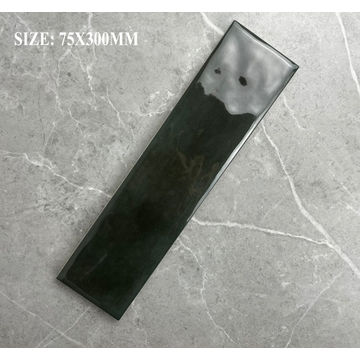 Earthstone Carbon Black Subway (300x75mm - Box of 50 | Covers ±1.14m²)