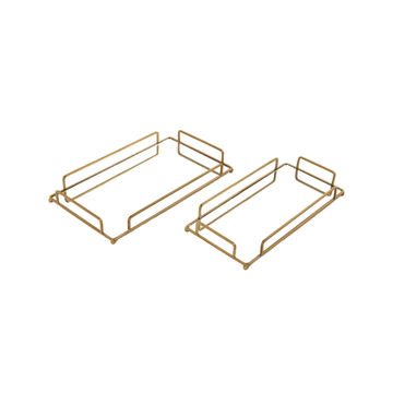 Vividitto - Calliope Rectangle Set of 2 Mirror Trays