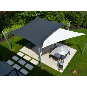 Shade Sail Charcoal Shadeg Ultrablock 400cm x 400cm Square