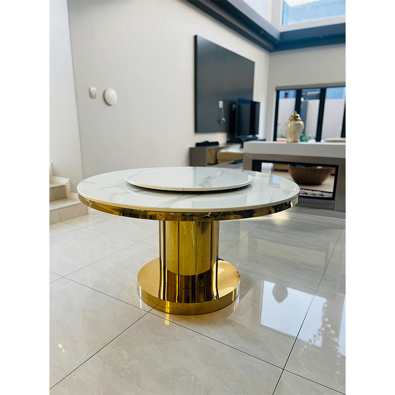 KC FURN-134cm Dillion Marble  Dining Table