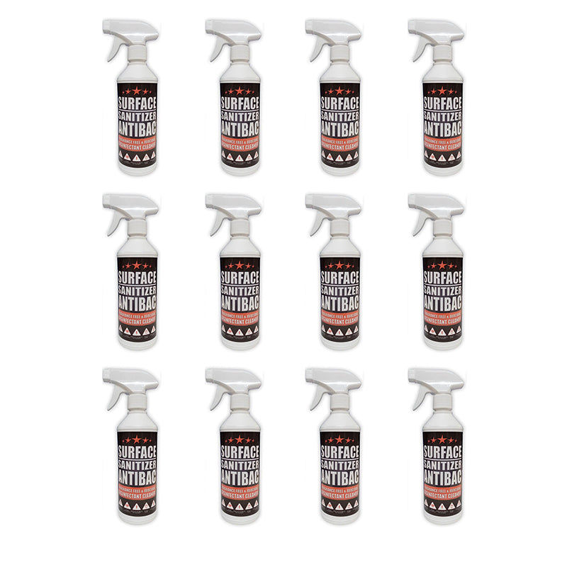 RSA Surface Sanitiser Anti Bacterial All Surface 500ml ( 12 Pack )