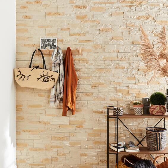Wall Cladding Concrete ARTENS Hill Beige L37cm x W10cm (1m2/box)