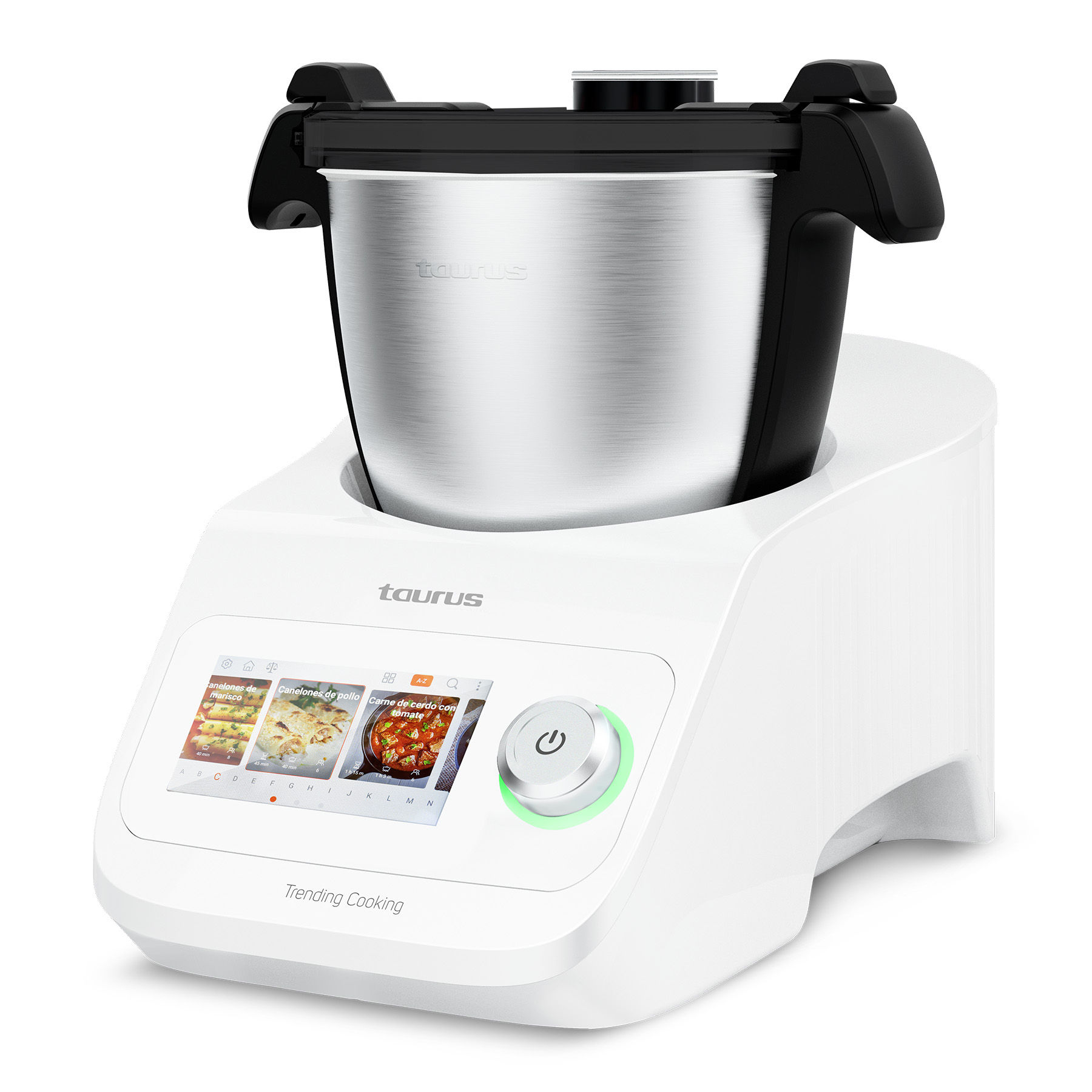 Taurus Kitchen Machine Wifi Connectivity LCD Display Stainless Steel White 3.5L 1300W 