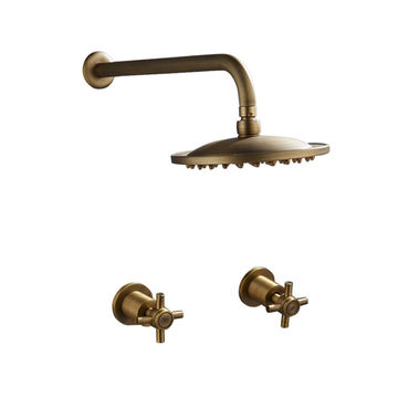 TTB050- BRASS SHOWER & DUAL MODERN HANDLES