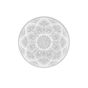 IRENA PLATE TOPKAPI 35CM CLEAR - Set of 1
