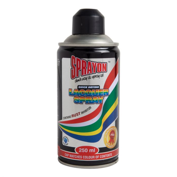 Bulk Pack x 4 Sprayon Spray Paint 250ml Satin Black