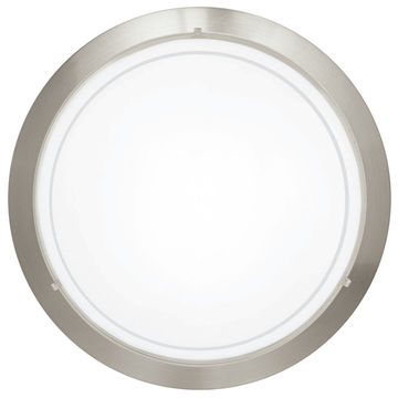Eglo - Planet1 - Ceiling Light - 290mm - Satin Chrome - 2 Pack