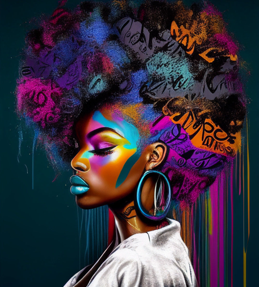 Canvas Wall Art - Canvas Wall Art –Beautiful African Woman - B1056 - [120 x 80 cm]