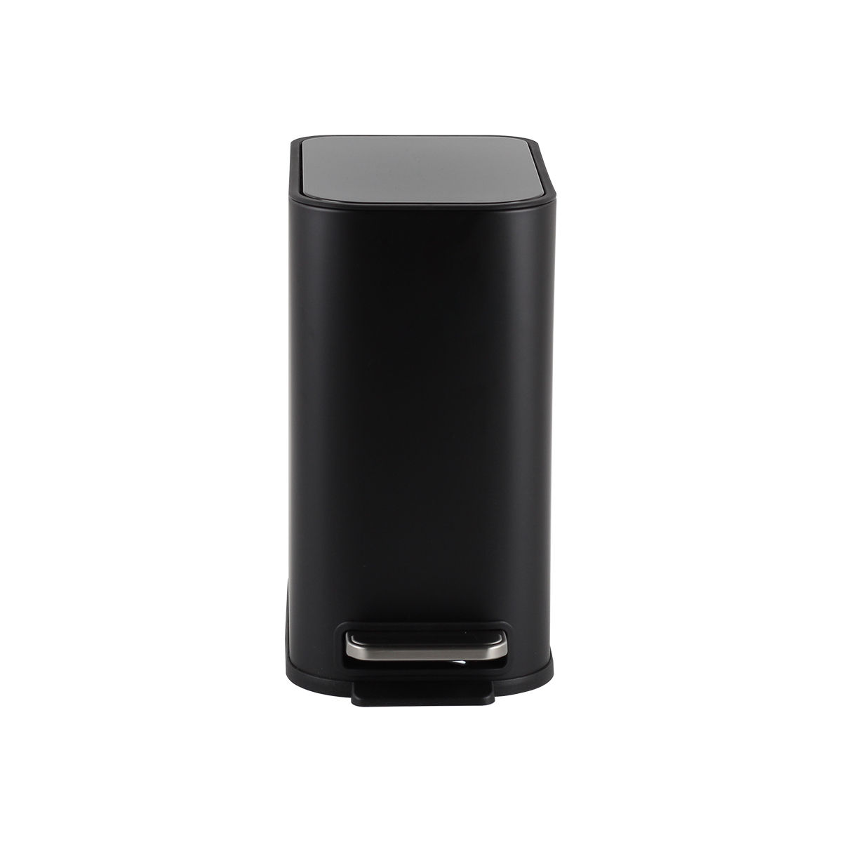 CASA Trento 5L Slimline Rectangle Steel Pedal Bin | Soft Close Lid | Matte Black