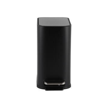CASA Trento 5L Slimline Rectangle Steel Pedal Bin | Soft Close Lid | Matte Black