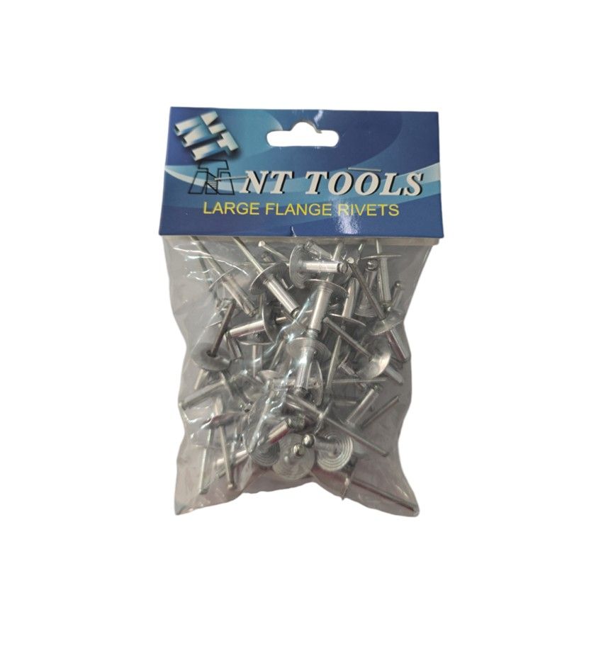 NT TOOLS Large Flange Pop Rivets 4.8X16mm 50pcs 15mm Head