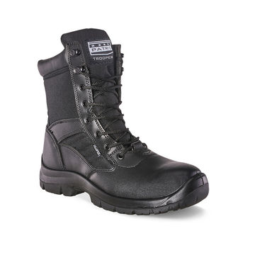 PATRIOT Trooper Black 8-Inch Safety Boots Steel Midsole Size 6