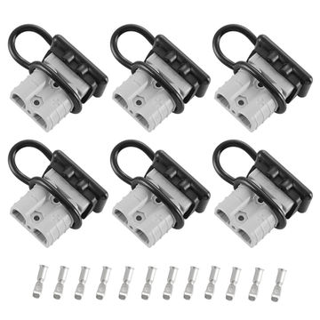 50A Auto Battery Quick Connect Wire Harness Plug Kit - Grey