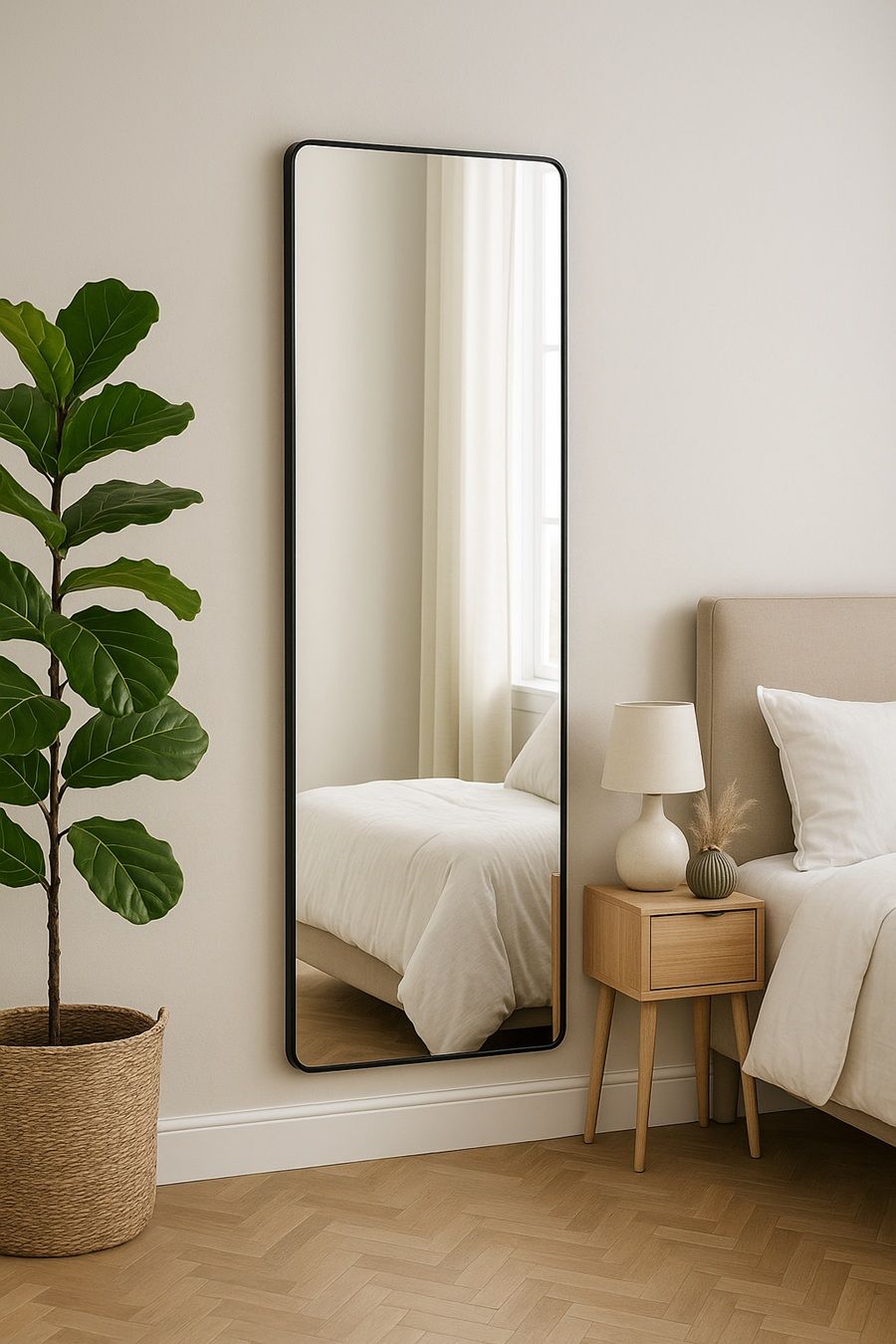 Paramount Mirrors & Prints - Aluminium Frame Square Black 1600x600