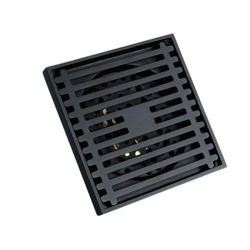 SHOWER DRAIN - BLACK - 100MM