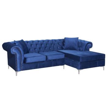 IG Furn- Chesterfield L Shaped 2 Division & Chaise Seat (available in various colours)