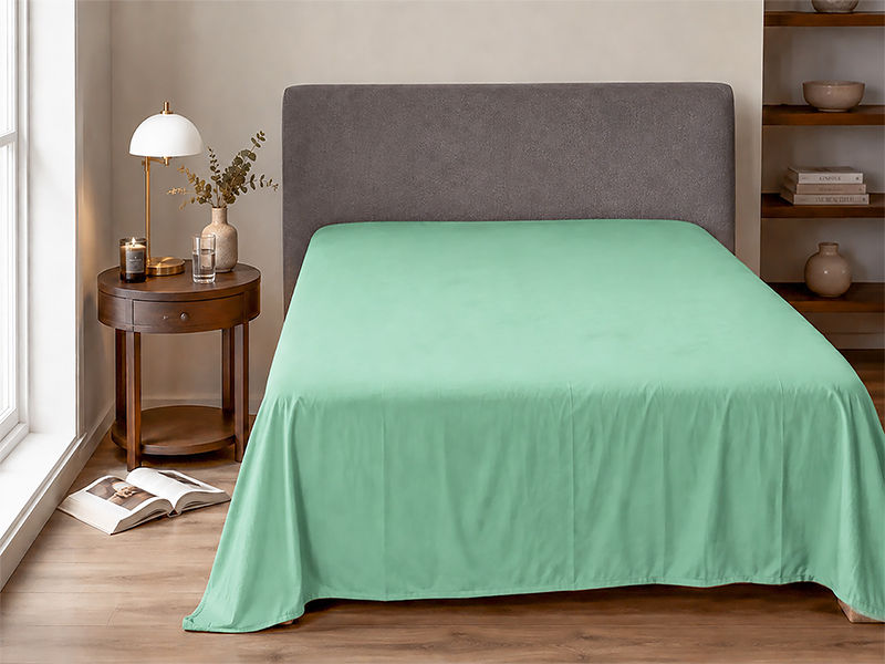 Everyday Collection Flat Sheet - 90GSM - Hemlock - King (1pc)