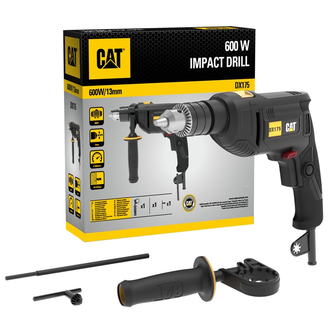 CAT Impact Drill 13mm 600W