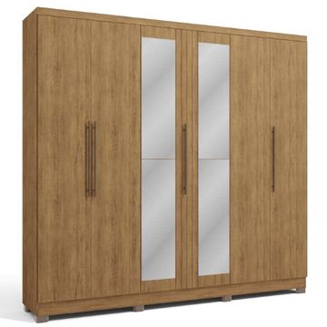 Francisco 6 Door Wardrobe -Brown