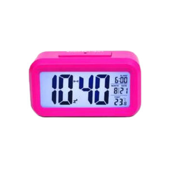 Pink Clock digital 5-func
