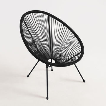 KC FURN-Karibic Patio Chair,Black
