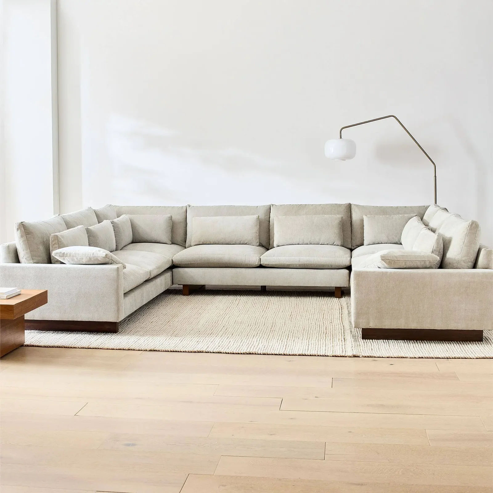 Cortney U-Shape Sofa 3 Free Cushions