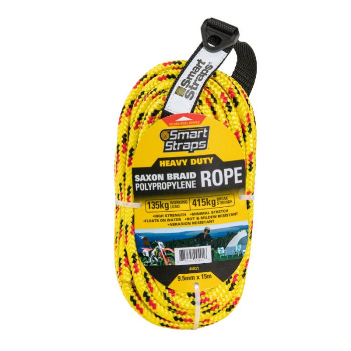 Saxon - Polypropylene Rope - 9.5mm x 15m - Bulk Pack of 2