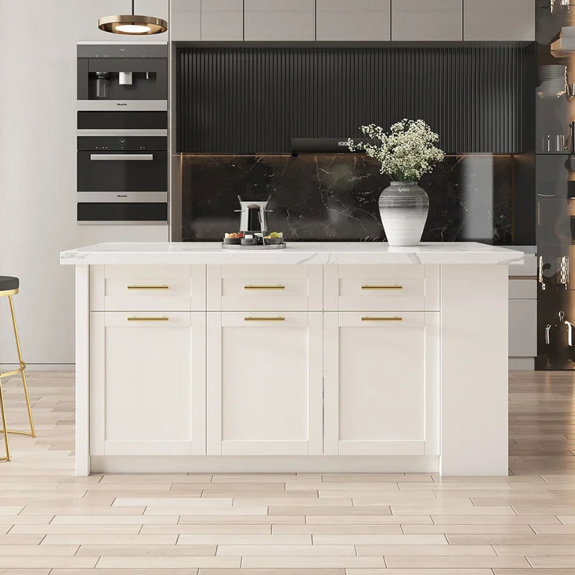 Greenline Interiors Anna Kitchen Island White